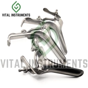 3 Pcs Pederson Vaginal Medium Speculum 1" Tip OB/GYN Surgical Stainless Steel - Picture 1 of 1