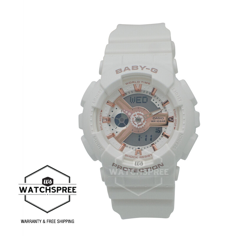 【ほぼ未使用】BABY-G STEP TRACKER ホワイト Casio Baby G White Composite Metal Resin Band Womens Watch 5