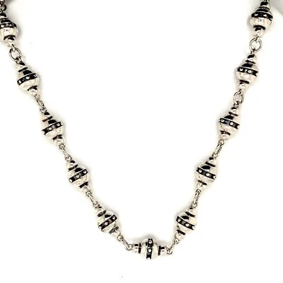 925 Sterling Silver Mens Ruby Chain Necklace 8mm - Image 1 of 3