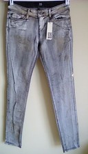 NEW NWT David Kahn Nikki Skinny Jeans in Radioactive 25 0
