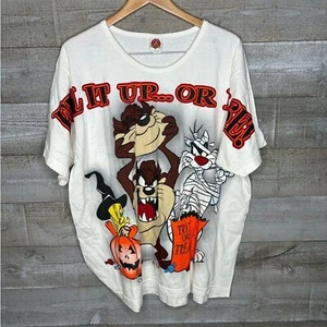 Vintage 1998 womens 22W Looney Tunes Halloween trick or treat t shirt - Picture 1 of 6