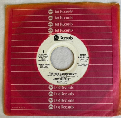 Jimmy Buffett - Havana Daydreamin' - 7" ABC Records OG W/L Promo Mono/Stereo VG+ Foto 1 de 4