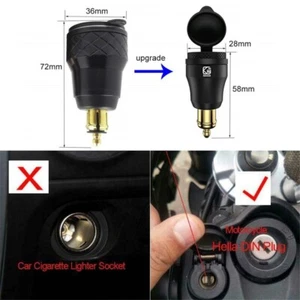 12V-24V QC3.0 USB TypeC Fast Charger Power Adapter Hella DIN Plug Socket For BMW - Photo 1 sur 21