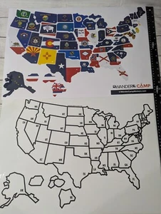 Wander Camp Kids RV Map- NIP - Keep Track Of Where You Travel - Educational Fun! - Picture 1 of 1