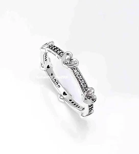 NEW 100% Authentic PANDORA Eternal Love Radiant Sparkling Hearts Ring 192496C01 - Picture 1 of 9