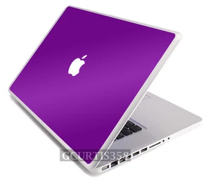 PURPLE Vinyl Lid Skin Cover Decal fits Apple Original Macbook 13" Laptop - Picture 1 of 1