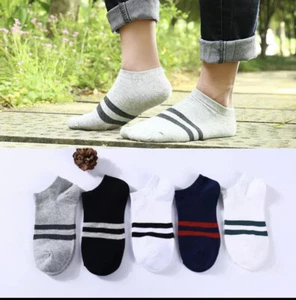5 pairs mens summer boat socks - Picture 1 of 6