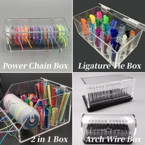 Dental Orthodontic Power Chain Ligature Tie Organizer Storage Box 4 Types - Picture 1 of 27