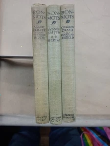 Bon Mots 3 Volumes with Grotesques by Aubrey Beardsley 1904 Sheridan Lamb Etc - Picture 1 of 12