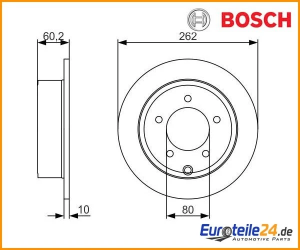 2 St. Bremsscheibe BOSCH 0986479A39 für Jeep Patriot Compass - Imagem 1 de 1