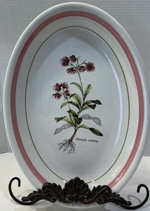 VTG Primula 16" Serving Platter Floral Chimapila Umbellata Made in Italy EUC - Picture 1 of 7