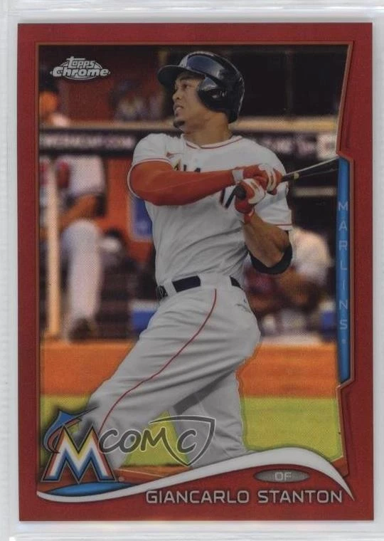 2014 Topps Chrome Red Refractor /25 Giancarlo Stanton #173 - Image 1 of 2