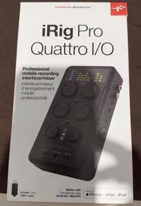 IK Multimedia Irig Pro Quattro I/O Portable audio MIDI interface 4 in / 2 out JP - Picture 1 of 4