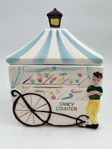 Vintage Inarco Japan E-575  Candy Counter Jar/dish Blue. Extremely Rare. ￼ - Picture 1 of 21