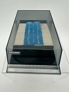 Rolodex VIP 24C Business Card File w/ A-Z Dividers & Blank Cards Blue Tabs - Picture 1 of 11