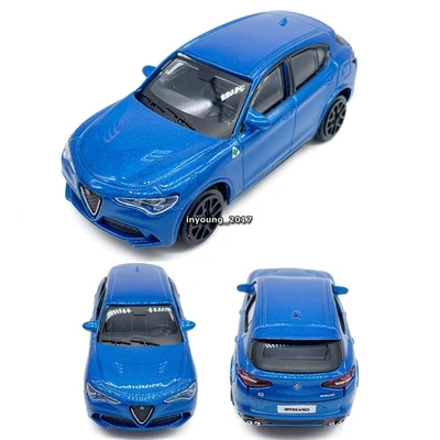 Литая модель автомобиля Alfa Romeo Stelvio 1:43 игрушечный автомобиль для мальчиков детей подарки синий - Изображение 1 из 4
