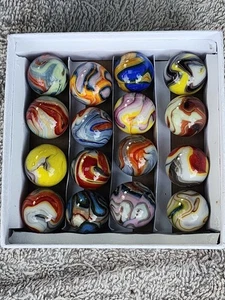 BOX SET OF 16 JABO APPLE DUMPLING GANG (AKA JOKER IV) MARBLES. SET A $50.00 - Picture 1 of 3