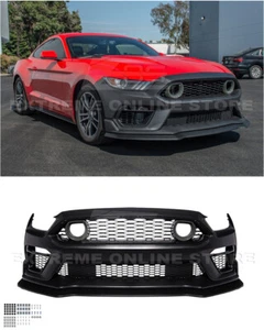 For 15-17 Ford Mustang | MACH 1 Full Conversion Front Bumper Cover w/ LED Grille - Picture 1 of 20
