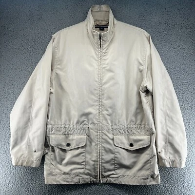 Ralph Lauren女式中号尼龙米色雨衣高尔夫夹克 — 第 1/4 张图片