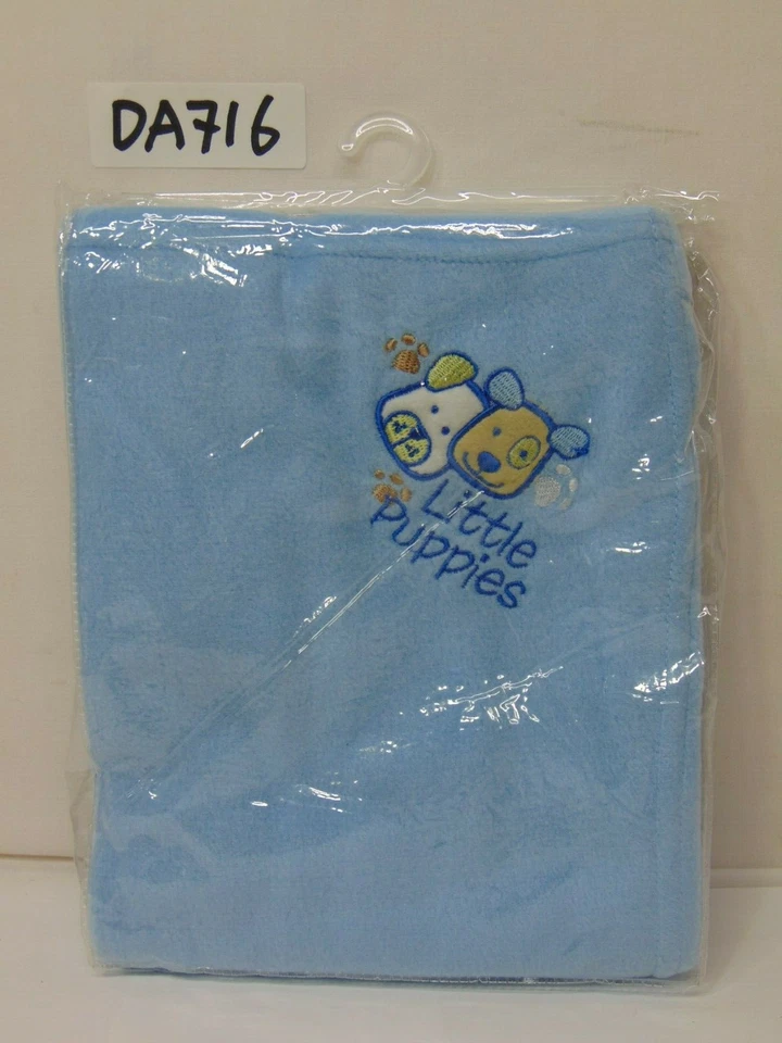 2009 FISHER PRICE BABY BOY BLUE BLANKET LITTLE PUPPIES 42" X 32" SECURITY DOG - Image 1 of 4