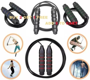 10 ft Jump Rope Aerobic Exercise Workout Speed Skipping Crossfit Gym Boxing Mens - Picture 1 of 17