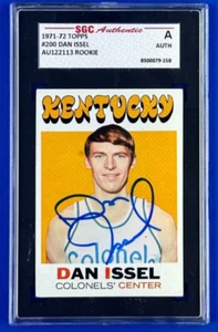 1971 Topps #200 Dan Issel  Rookie Autograph SGC Authenticated - Denver Nuggets - Picture 1 of 2