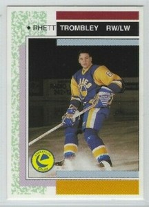 Rhett Trombley 1992-93 Saskatoon Blades (WHL)