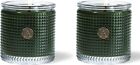 Aromatique Smell of Tree Textured Glass Candle Set of 2 - Decorative Home Fragra