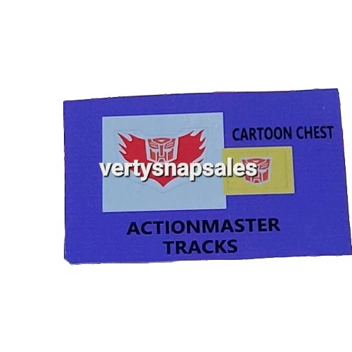 Pegatinas Transformers G1 Repro. PEGATINA DE PISTAS Actionmasters Foto 1 de 1