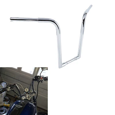 Manillar cromado 1 1/4" Ape Hangers 18"" apto para Harley Heritage Softail FLST Foto 1 de 4
