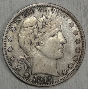 1915-S Barber Half Dollar, Auswahl sehr schön, mit Glanz 0513-05 - Bild 1 von 5