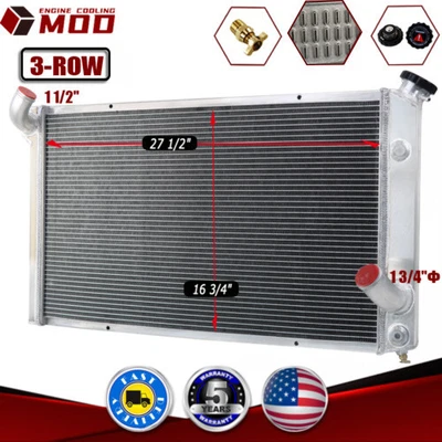 Radiador de aluminio de 3 filas para Chevrolet Corvette C3 1973 1974 75 1976 5,7 L 7,4 L V8 Foto 1 de 4