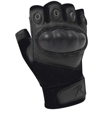 Guantes resistentes al fuego y corte sin dedos Rothco - negros Foto 1 de 3