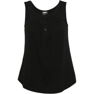 Urban Classics Ladies Viscose Button Up Women's Vest Jersey Button Row - Picture 1 of 16