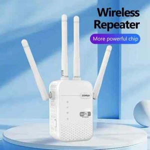 300Mbps WiFi Repeater 2.4G Signal Router Long Range WiFi Extender Amplifier New - Picture 1 of 24