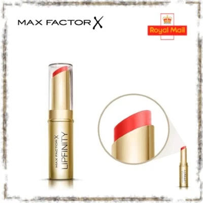 Max Factor Lipfinity Lipstick 35 Just Deluxe Red Lip Stick Beauty Make Up New - Image 1 of 3