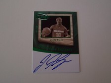 2009 PRESS PASS FUSION JONNY FLYNN AUTOGRAPH, SYRACUSE, GREEN INSERT CARD #ed/