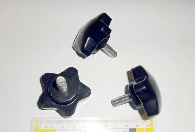 Sterngriffschraube #5 Befestigungsrad Stellknauf Stellrad männlich M8 - Bild 1 von 3