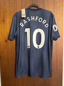 BNWT Manchester United 2018/2019 Away #10 Rashford L - Picture 1 of 5