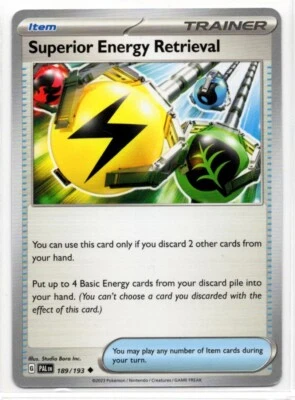 Pokemon Paldea Evolved 189/193 Superior Energy Retrieval - Image 1 of 2