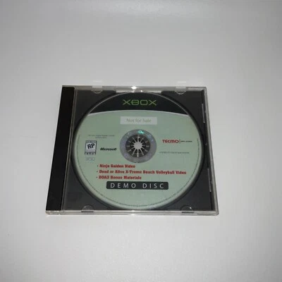 Original XBOX Demo Disc Not For Resale Ninja Gaiden Dead or Alive DOA3 Promo - Image 1 of 3