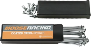 Moose Racing Rear 19" Chrome Spoke Set Honda CR125R CR250R CRF250R CRF450R 03-23 - Picture 1 of 3