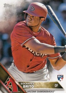 Lot of (10) 2016 Topps Mini SOCRATES BRITO Rookie Card SP/1000 #580 Diamondbacks