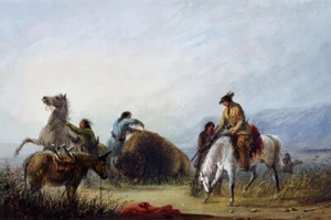 Impresión giclee occidental Taking the Hump Rib de Alfred Jacob Miller + Envío gratis - Imagen 1 de 4