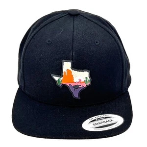Texas Sunset Cactus Palo Duro Snapback Cap Mütze Yupoong Sport-Tek OSFA schwarz neu - Bild 1 von 15