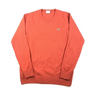 Lacoste Orange 100% Wool Pullover Size M - Imagen 1 de 10