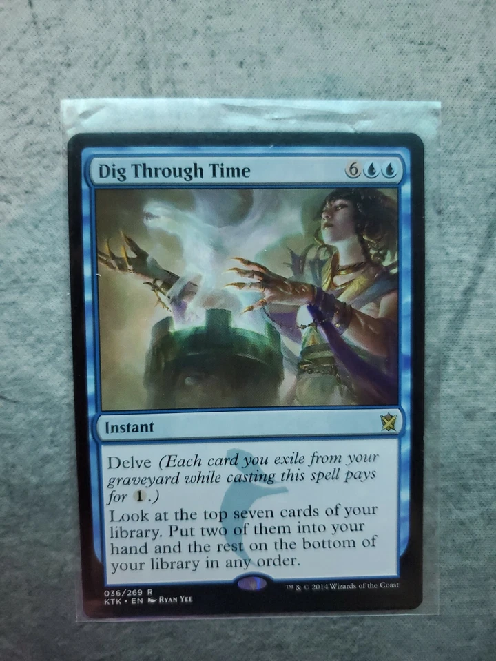 MTG- Dig Through Time NM Condition Khans of Tarkir - Image 1 of 1