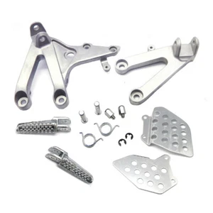 For Honda CBR600RR 2007-2024 Silver Front Rider Foot Peg Rest Bracket Rearsets - Foto 1 di 6
