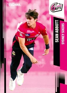 2022 2023 SYDNEY SIXERS BBL Cricket Card SEAN ABBOTT Traders - Picture 1 of 3
