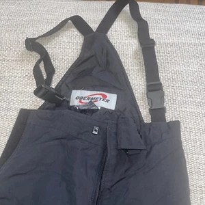 SNOW BIB PANTSKids Size 7 Obermeyer adjustable Snow Ski Overall Bib Pants BLACK - Picture 1 of 4